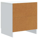 vidaXL Éjjeliszekrény 2 db Fehér 43 x 34,5 x 47 cm Szerelt Fa