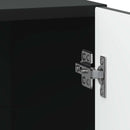 vidaXL Éjjeliszekrény 2 pcs Fekete 43 x 34,5 x 47 cm Szerelt Fa