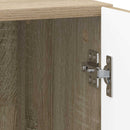 vidaXL Éjjeliszekrény 2 pcs Sonoma Tölgy 43 x 34,5 x 47 cm Szerelt Fa