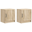 vidaXL Éjjeliszekrény 2 pcs Sonoma Tölgy 43 x 34,5 x 47 cm Szerelt Fa