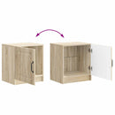 vidaXL Éjjeliszekrény 2 pcs Sonoma Tölgy 43 x 34,5 x 47 cm Szerelt Fa