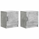 vidaXL Éjjeliszekrény 2 pcs Betonszürke 43 x 34,5 x 47 cm Szerelt Fa