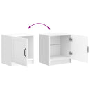 vidaXL Éjjeliszekrény Magasfényű Fehér 43 x 34,5 x 47 cm Szerelt Fa