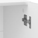 vidaXL Éjjeliszekrény 2 db Magasfényű Fehér 43 x 34,5 x 47 cm