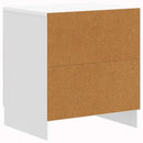 vidaXL Éjjeliszekrény 2 db Magasfényű Fehér 43 x 34,5 x 47 cm