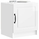 vidaXL Éjjeliszekrény 2 db Magasfényű Fehér 43 x 34,5 x 47 cm