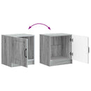 vidaXL Éjjeliszekrény 2 pcs Szürke Sonoma 43 x 34,5 x 47 cm Szerelt Fa