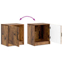 vidaXL Éjjeliszekrény 2 pcs Antik Fa 43 x 34,5 x 47 cm Szerelt Fa