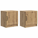 vidaXL Éjjeliszekrény 2 pcs Kézműves Tölgy 43 x 34,5 x 47 cm