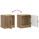 vidaXL Éjjeliszekrény 2 pcs Kézműves Tölgy 43 x 34,5 x 47 cm