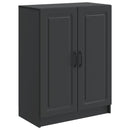 vidaXL Széf Fekete 66 x 34,5 x 87 cm Szerelt Fa