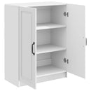 vidaXL Széf Magasfényű Fehér 66 x 34,5 x 87 cm Szerelt Fa