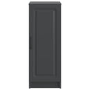 vidaXL Széf Fekete 33 x 34,5 x 87 cm Szerelt Fa
