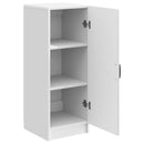 vidaXL Széf Magasfényű Fehér 33 x 34,5 x 87 cm Szerelt Fa