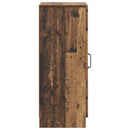 vidaXL Széf Antik Fa 33 x 34,5 x 87 cm Szerelt Fa