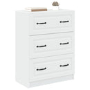 vidaXL Fiókos szekrény Fehér 66 x 34,5 x 87 cm Szerelt Fa
