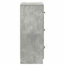 vidaXL Fiókos szekrény Betonszürke 66 x 34,5 x 87 cm Szerelt Fa