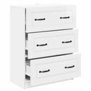 vidaXL Fiókos szekrény Magasfényű Fehér 66 x 34,5 x 87 cm Szerelt Fa
