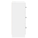 vidaXL Fiókos szekrény Magasfényű Fehér 66 x 34,5 x 87 cm Szerelt Fa
