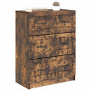 vidaXL Fiókos szekrény Füstös Tölgy 66 x 34,5 x 87 cm Szerelt Fa