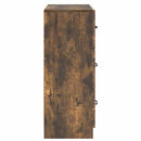 vidaXL Fiókos szekrény Füstös Tölgy 66 x 34,5 x 87 cm Szerelt Fa
