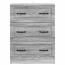 vidaXL Fiókos szekrény Szürke Sonoma 66 x 34,5 x 87 cm Szerelt Fa