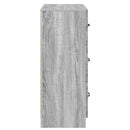 vidaXL Fiókos szekrény Szürke Sonoma 66 x 34,5 x 87 cm Szerelt Fa