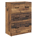 vidaXL Fiókos szekrény Antik Fa 66 x 34,5 x 87 cm Szerelt Fa