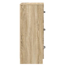 vidaXL Fiókos szekrény Sonoma Tölgy 33 x 34,5 x 87 cm Szerelt Fa
