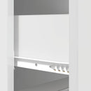 vidaXL Fiókos szekrény Magasfényű Fehér 33 x 34,5 x 87 cm Szerelt Fa