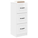 vidaXL Fiókos szekrény Magasfényű Fehér 33 x 34,5 x 87 cm Szerelt Fa