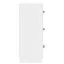 vidaXL Fiókos szekrény Magasfényű Fehér 33 x 34,5 x 87 cm Szerelt Fa