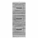 vidaXL Fiókos szekrény Szürke Sonoma 33 x 34,5 x 87 cm Szerelt Fa