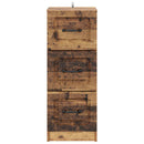 vidaXL Fiókos szekrény Antik Fa 33 x 34,5 x 87 cm Szerelt Fa