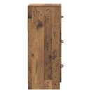 vidaXL Fiókos szekrény Antik Fa 33 x 34,5 x 87 cm Szerelt Fa