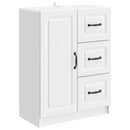 vidaXL Széf fiókkal Magasfényű Fehér 66 x 34,5 x 87 cm Szerelt Fa