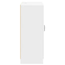 vidaXL Széf fiókkal Magasfényű Fehér 66 x 34,5 x 87 cm Szerelt Fa