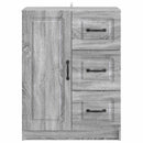 vidaXL Széf fiókkal Szürke Sonoma 66 x 34,5 x 87 cm Szerelt Fa