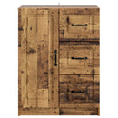 vidaXL Széf fiókkal Antik Fa 66 x 34,5 x 87 cm Szerelt Fa