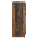 vidaXL Széf fiókkal Antik Fa 66 x 34,5 x 87 cm Szerelt Fa