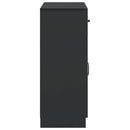 vidaXL Széf fiókkal Fekete 66 x 34,5 x 87 cm Szerelt Fa