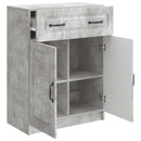 vidaXL Széf fiókkal Betonszürke 66 x 34,5 x 87 cm Szerelt Fa