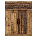 vidaXL Széf fiókkal Antik Fa 66 x 34,5 x 87 cm Szerelt Fa