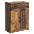 vidaXL Széf fiókkal Antik Fa 66 x 34,5 x 87 cm Szerelt Fa