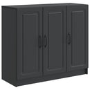 vidaXL Széf Fekete 89 x 34,5 x 77 cm Szerelt Fa