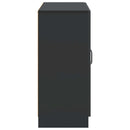 vidaXL Széf Fekete 89 x 34,5 x 77 cm Szerelt Fa