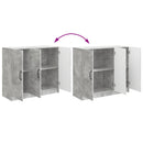 vidaXL Széf Betonszürke 89 x 34,5 x 77 cm Szerelt Fa