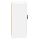 vidaXL Széf Magasfényű Fehér 89 x 34,5 x 77 cm Szerelt Fa