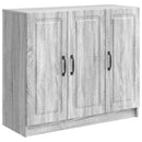 vidaXL Széf Szürke Sonoma 89 x 34,5 x 77 cm Szerelt Fa