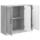 vidaXL Széf Szürke Sonoma 89 x 34,5 x 77 cm Szerelt Fa